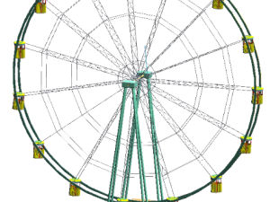 設(shè)計(jì)一個(gè)動(dòng)力發(fā)電機(jī)的摩天輪 - BIM,Reivt中文網(wǎng)
