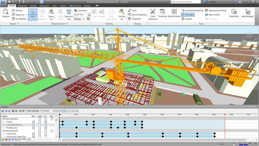 使用Navisworks進行施工動畫模擬 - BIM,Reivt中文網