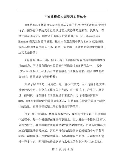 心得體驗：我在BIM項目管理實訓中的收獲 - BIM,Reivt中文網