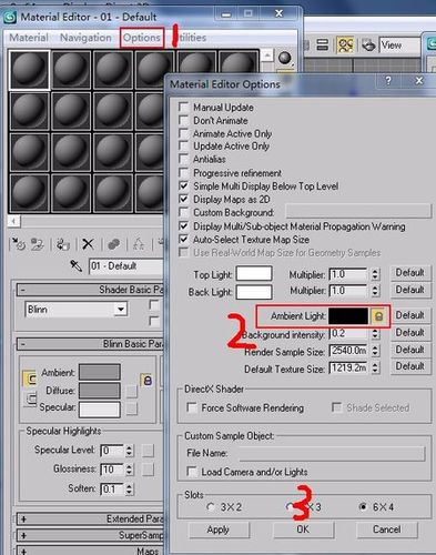 3Dmax材質(zhì)編輯器缺少材質(zhì)球選項 - BIM,Reivt中文網(wǎng)