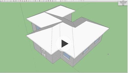 如何利用SU插件快速建立坡頂 - BIM,Reivt中文網