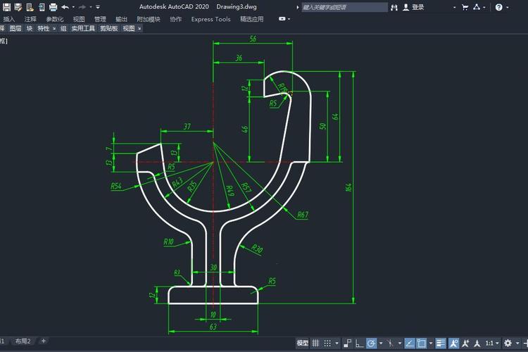 如何使用CAD2019繪制馬桶的圖形 - BIM,Reivt中文網