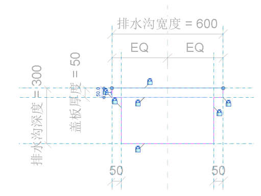 腿腿教學網(wǎng)-BIM等級考試二級建筑教程 | 2.6 基于線的公制常規(guī)模型族實例——排水溝
